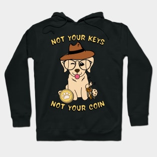 not your keys not your coin golden retriever Hoodie